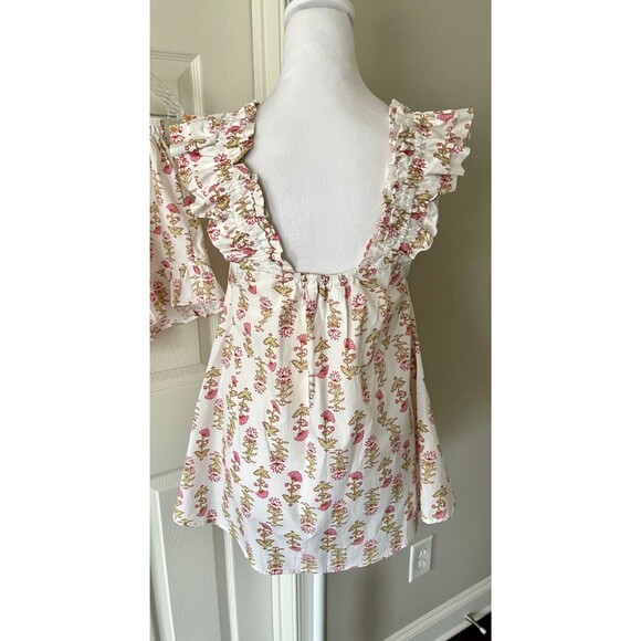 Piyama Nicolette Sleep Set Sz M Lotus Flower Babydoll Cotton Flirty Coquette NWT - Picture 9 of 16
